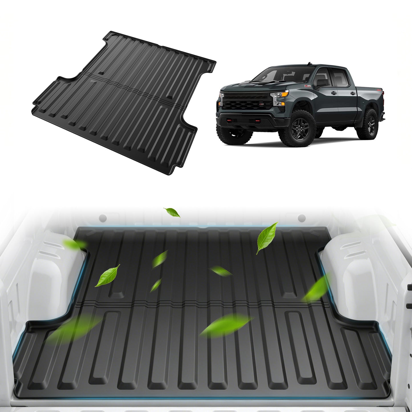 SPEEDWOW Cargo Mat for 2017-2026 Ford Super Duty F250/F350/F450, 6.75FT Trunk Bed Mat Heavy Duty Fit All Weather TPE Pickup Liner