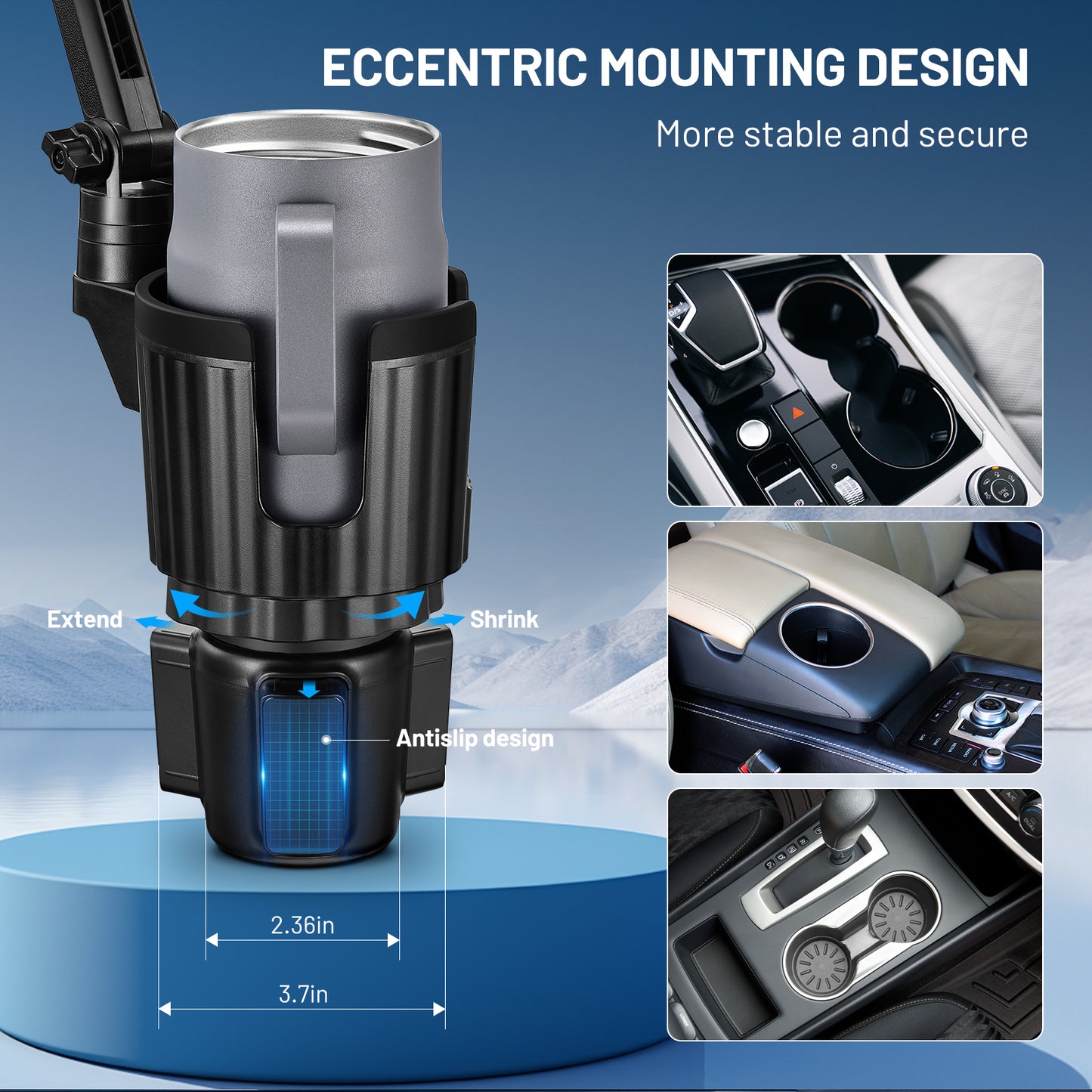 SPEEDWOW 15X Stronger Magnet Car Phone Holder, MagSafe Cup Mount Compatible with iPhone 16/15/14/13/12 Series & All MagSafe Cases, 360° Rotatable Universal Phone Mount for Car Dashboard/Air Vent/Flat
