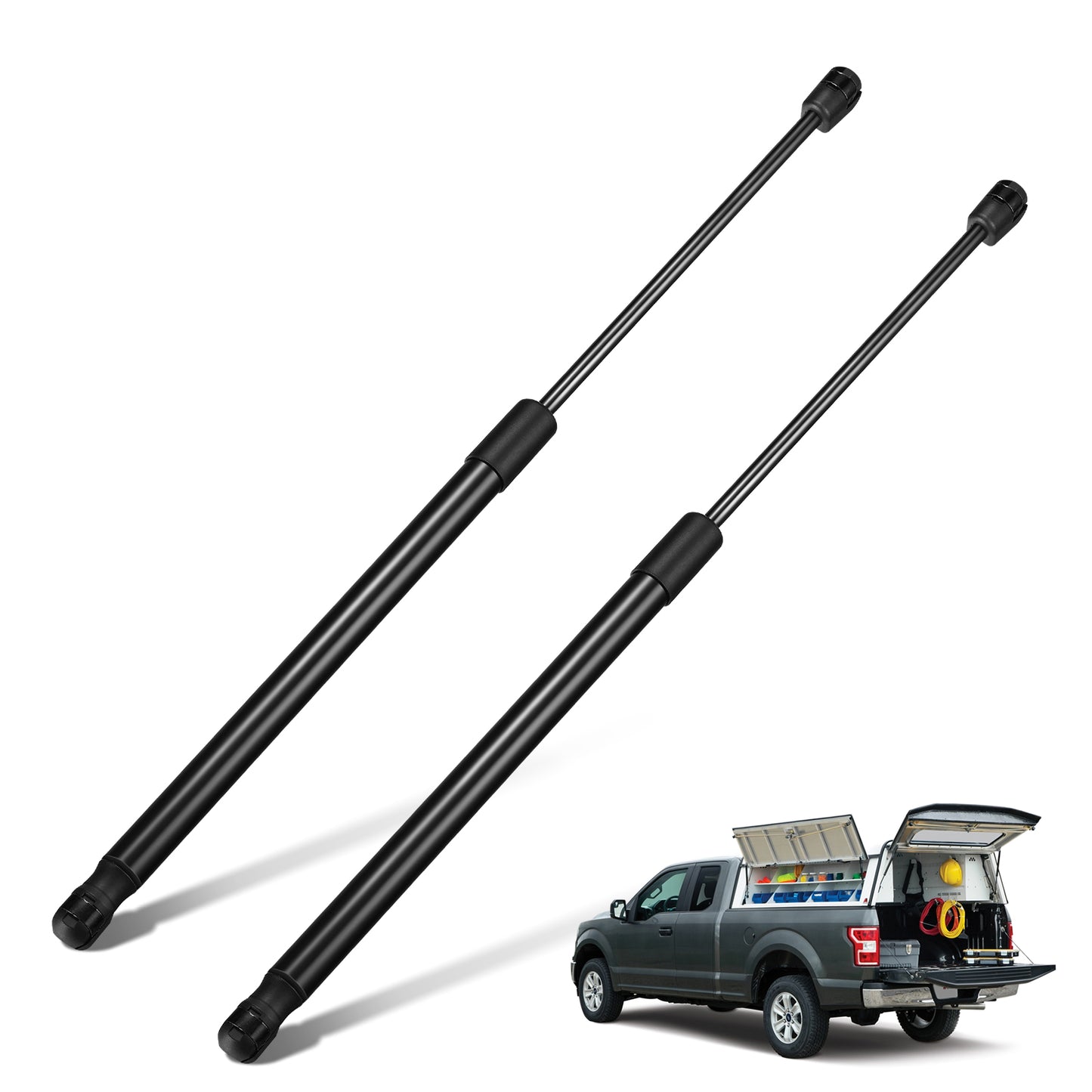 SPEEEDWOW 20 inch Lift Support Struts, 120Lb/533N Gas Shock Gas Spring for Camper Shell Awning Snugtop Topper Canopy Truck Cap Pickup, 2 Pcs