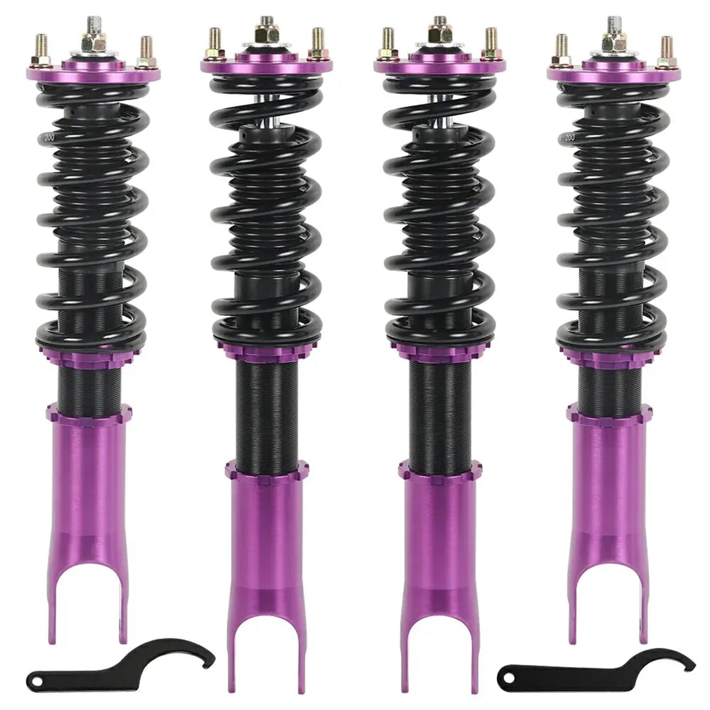 2000-2009 Honda S2000 Base Convertible 2D 2.0 DOHC Coilover Shock Absorbers Struts 4PCS