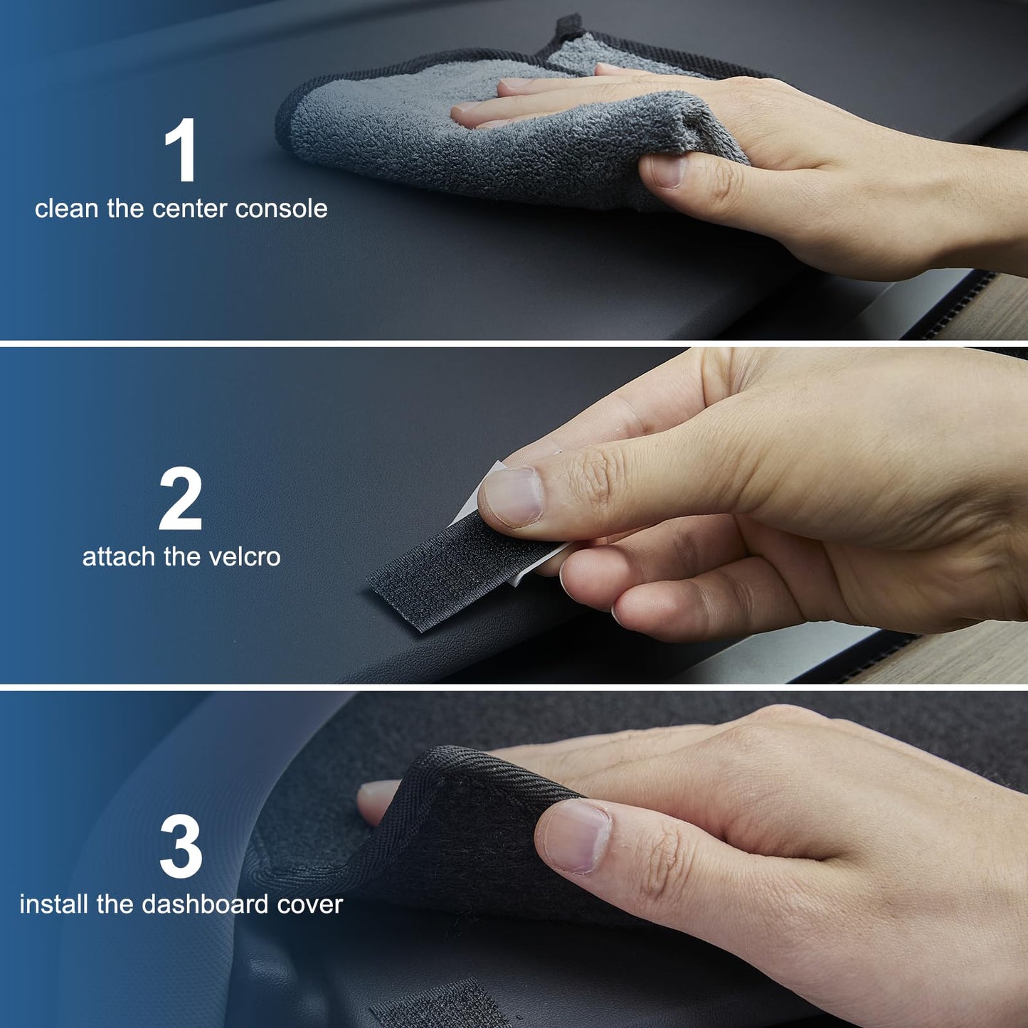 SPEEDWOW Premium Dashboard Cover Mat Carpet Tailored Fit for 2019-2022 Chevrolet Silverado & GMC Sierra 1500/2500HD/3500HD