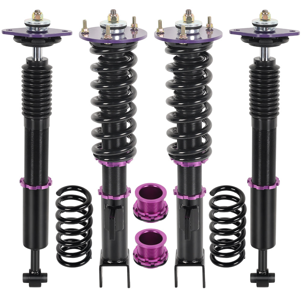 SPEEDWOW Coilovers Kits for 2006-2010 Chrysler 300/ Dodge Challenger Charger, 24 Levels Damper Adjustable Coilovers Suspension Struts Kit, Twin-Tube Lowering Kit