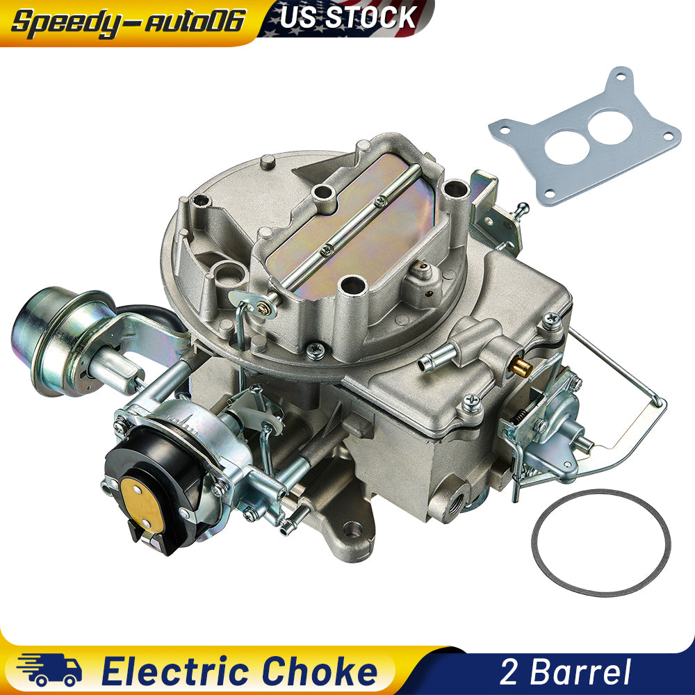 SPEEDWOW 2 Barrel Carburetor CARB 2100 2150 A800 Compatible with Jeep Wagoneer Mustang F100 F250 F350 Mercury Comet Engine 289 302 351 360 Cu Carburetor Rebuild Kit Electric Choke
