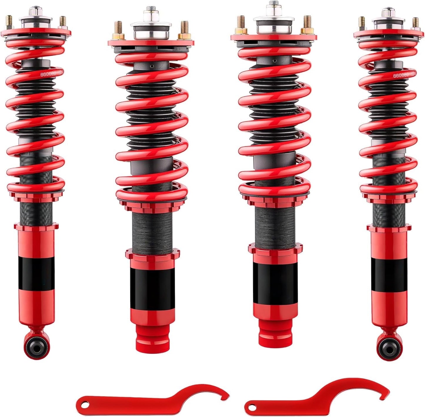 SPEEDWOW Coilovers Shocks Kits for 1996-2001 Honda CR-V, 24 Levels Damper Adjustable Coilovers Suspension Struts Kit, Twin-Tube Lowering Kit,Purple