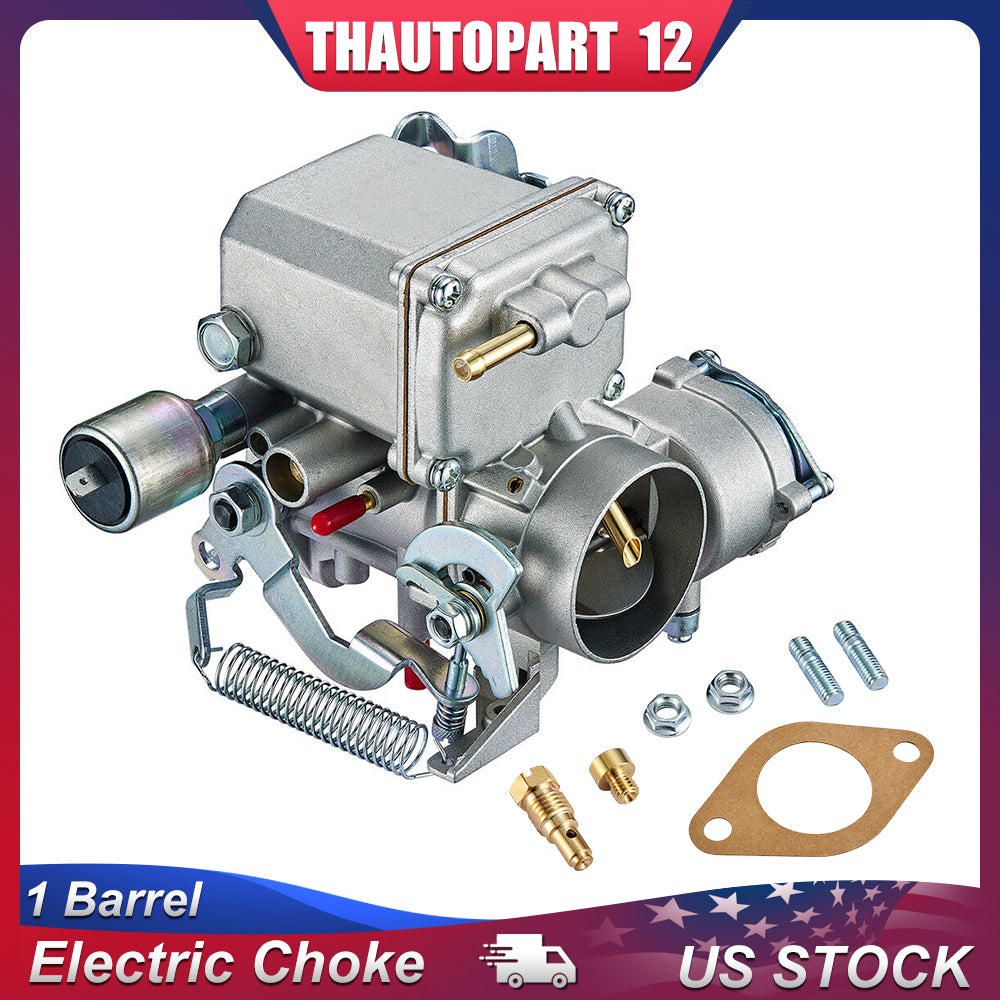 SPEEDWOW 1 Barrel Carburetor CARB 34 PICT-3 98-1289-B 113129031K Compatible with VW Super Beetle Thing Karmann Ghia Squareback Transporter 1971-1979 1600cc Air Cooled Type 1 Engines Electric Choke