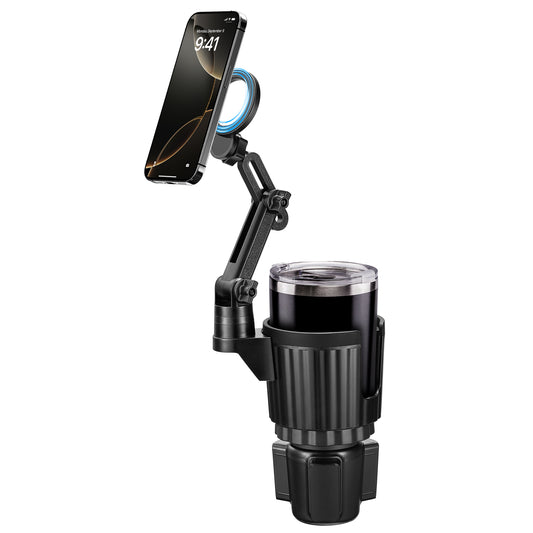 SPEEDWOW 15X Stronger Magnet Car Phone Holder, MagSafe Cup Mount Compatible with iPhone 16/15/14/13/12 Series & All MagSafe Cases, 360° Rotatable Universal Phone Mount for Car Dashboard/Air Vent/Flat