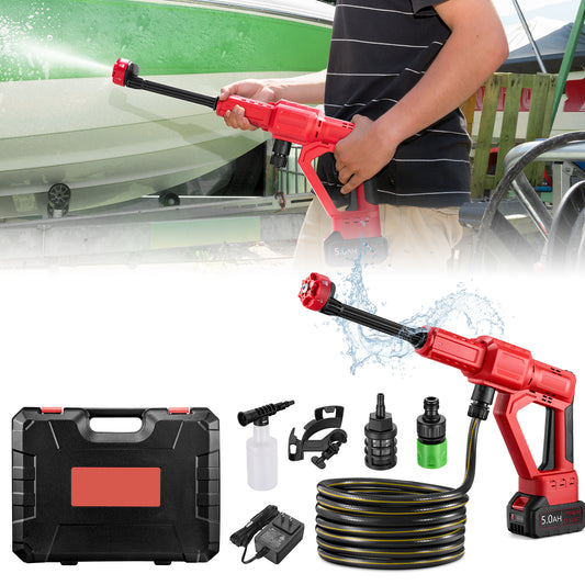SPEEDWOW 1060 PSI Cordless Pressure Washer, 2.8 GPM High Power Washer with Brushless Motor, 6-in-1 Adjustable Nozzle, Portable Power Cleaner for Car & Yard