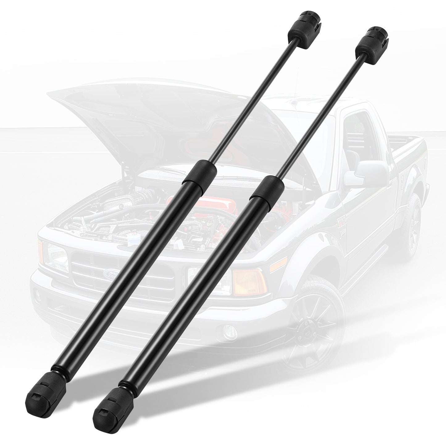 SPEEEDWOW 16" Gas Strut 28Lbs/125N Struts Shock Lift Support Gas Spring for Leer are SnugTop Camper Shell Truck Topper Rear Window,Truck Pickup Cab Canopy Door,2pcs