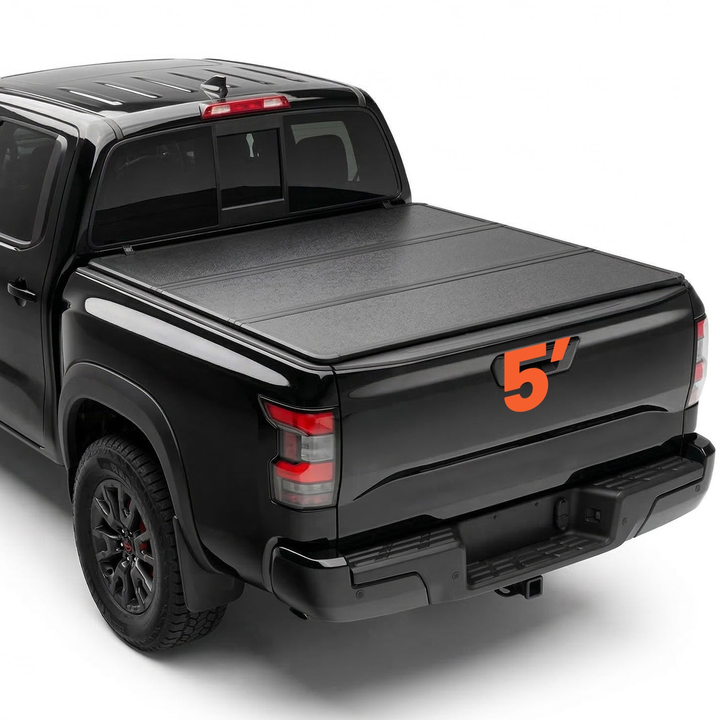 SPEEDWOW 5FT Tri-Fold Hard Truck Bed Tonneau Cover, Truck Bed Tonneau Cover for 2005-2026 Nissan Frontier Waterproof