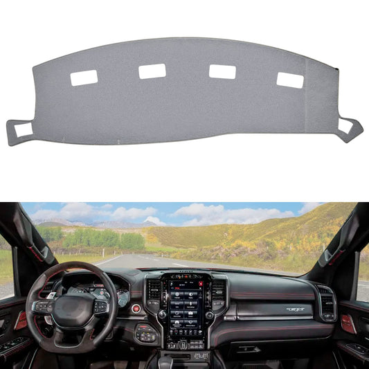 SPEEDWOW High Quality Grey Dashboard Cover Mat Carpet Precise Fit for 2002-2005 Dodge Ram 1500, 2003-2005 Dodge Ram 2500/3500
