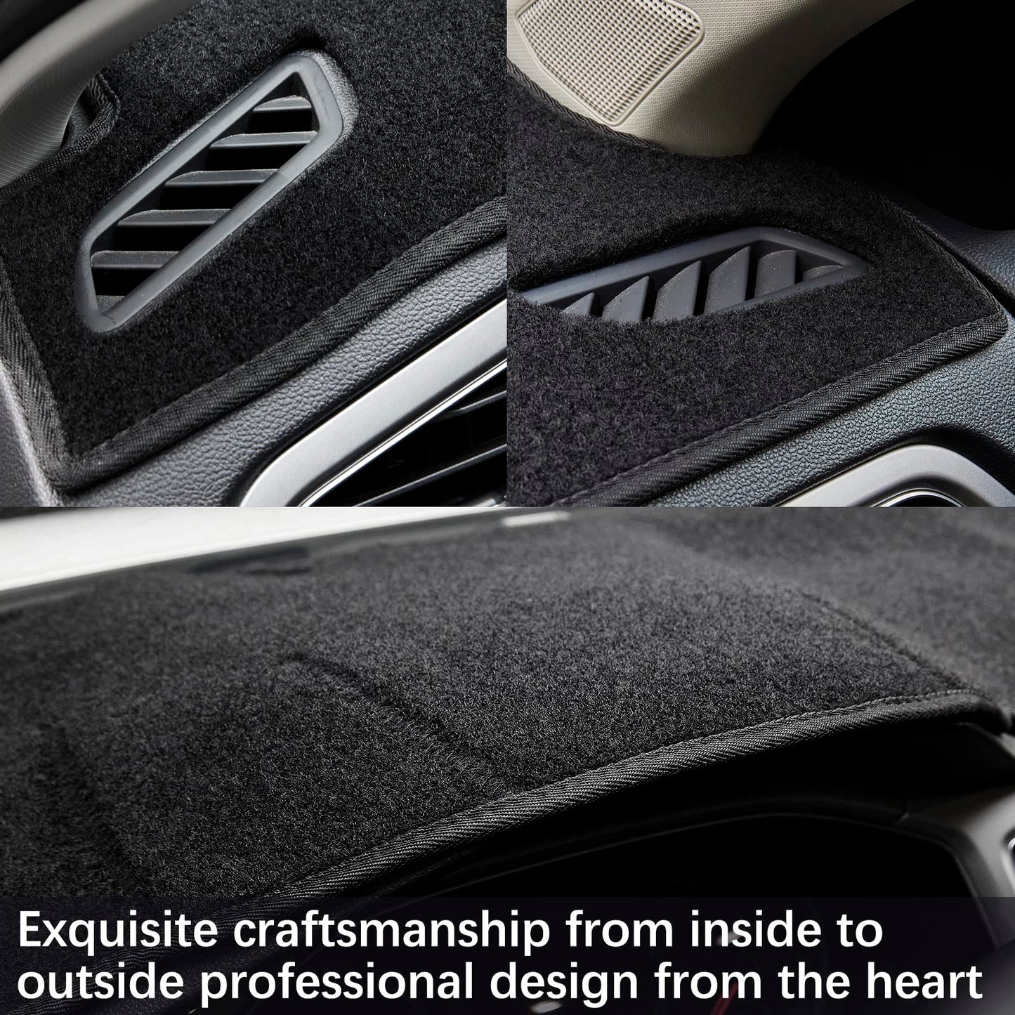 SPEEDWOW High Quality Grey Dashboard Cover Mat Carpet Precise Fit for 2002 - 2005 Dodge Ram 1500, 2003 - 2005 Dodge Ram 2500/3500