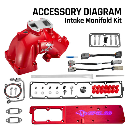 SPEEDWOW Replacement Intake Manifold Grid Heater Assembly w/ Plenum Plate for 6.7L Cummins - Fits 2007-2024 Dodge Ram 2500/3500