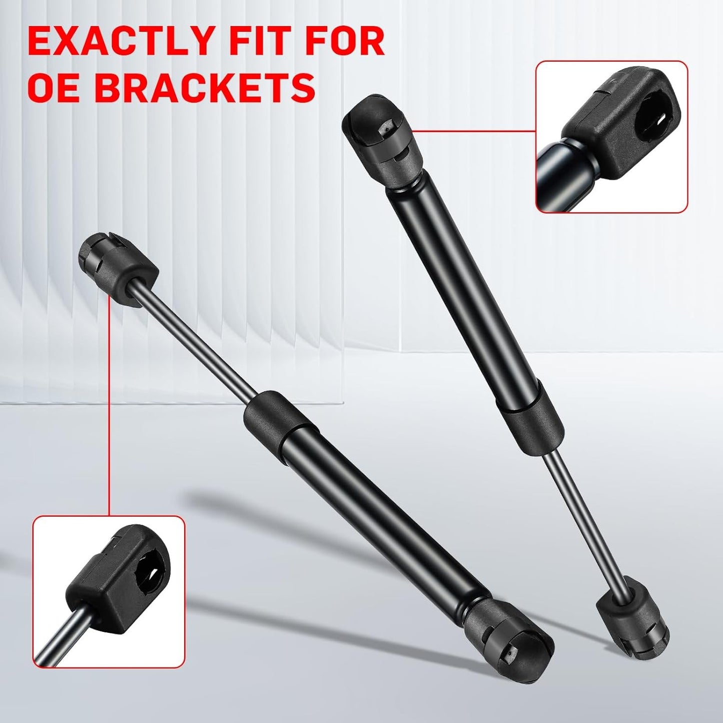 SPEEEDWOW 10 inch 22Lb/98N Gas Struts Shock 10" 22lb Gas Spring Lift Support for Camper Rear Window Toolbox Cabinets Storage Bed Box Tonneau Covers Basement Door Boat Hatch,2 Pcs