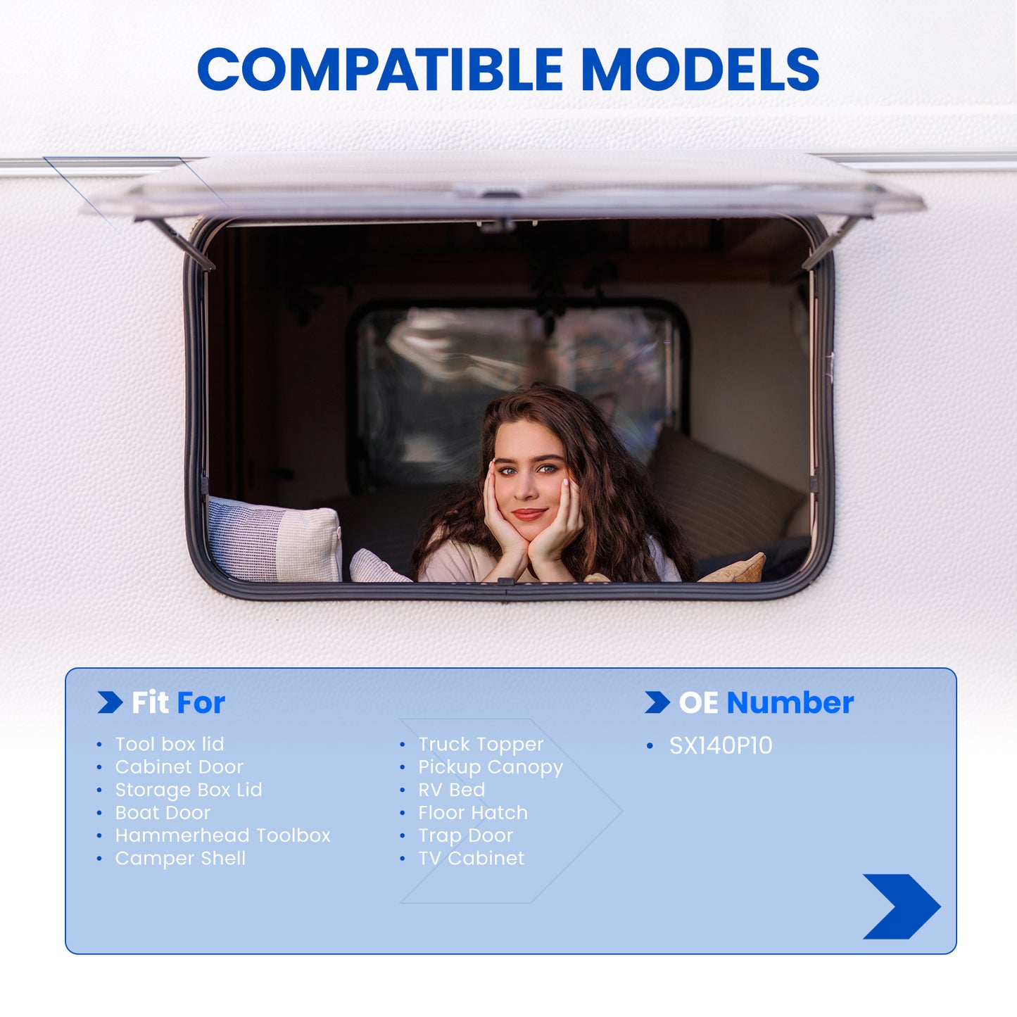 SPEEDWOW 14 inch 10Lbs/45N Gas Struts Shocks Lift Support Fit Tool Box lid, Cabinet Door, Hammerhead Toolbox, Camper Shell, RV Bed, 2Pcs