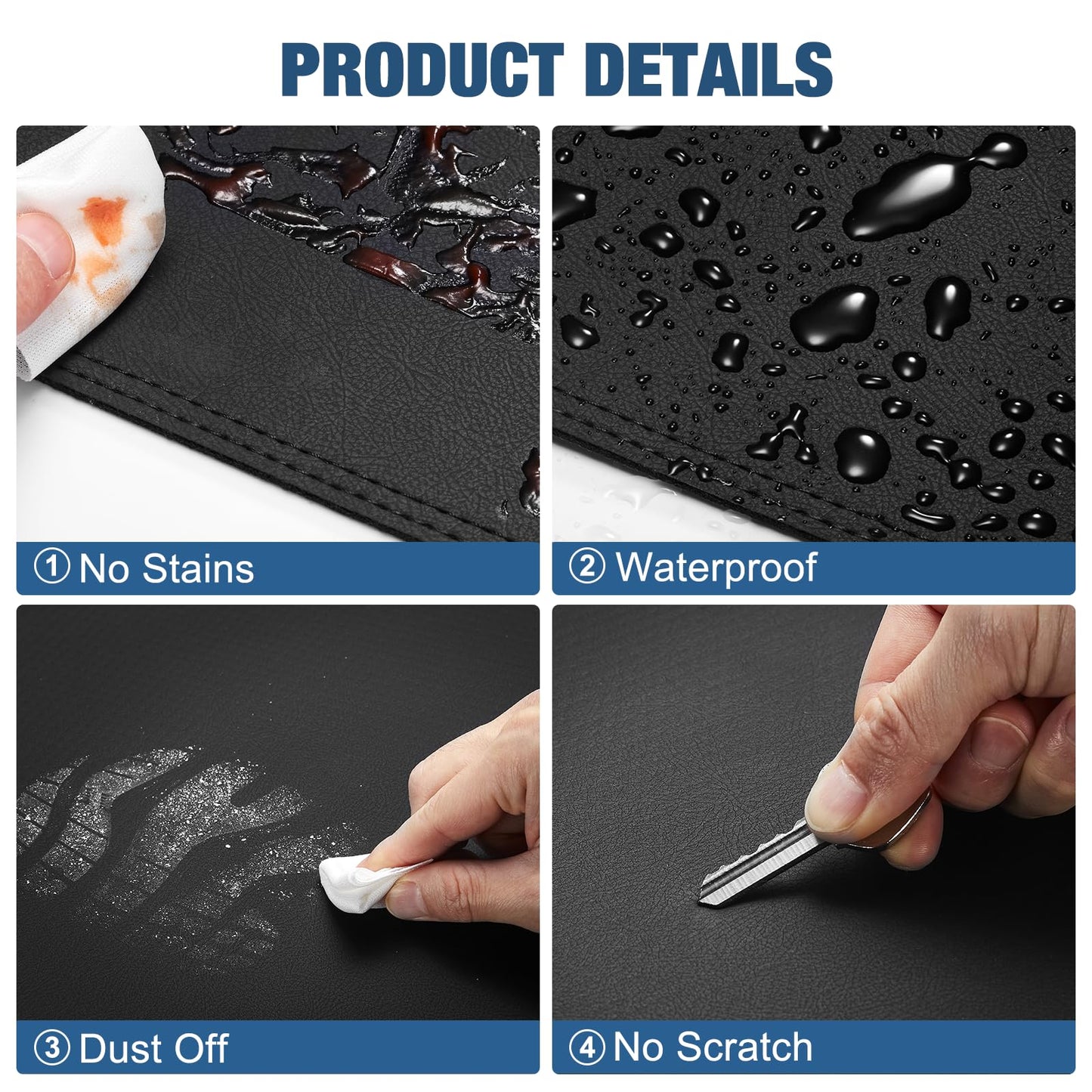 SPEEDWOW Premium PU Leather Look Dashboard Cover Mat Carpet Precise Fit for 2008 - 2015 Infiniti G25/G35/G37/Q40/Q60