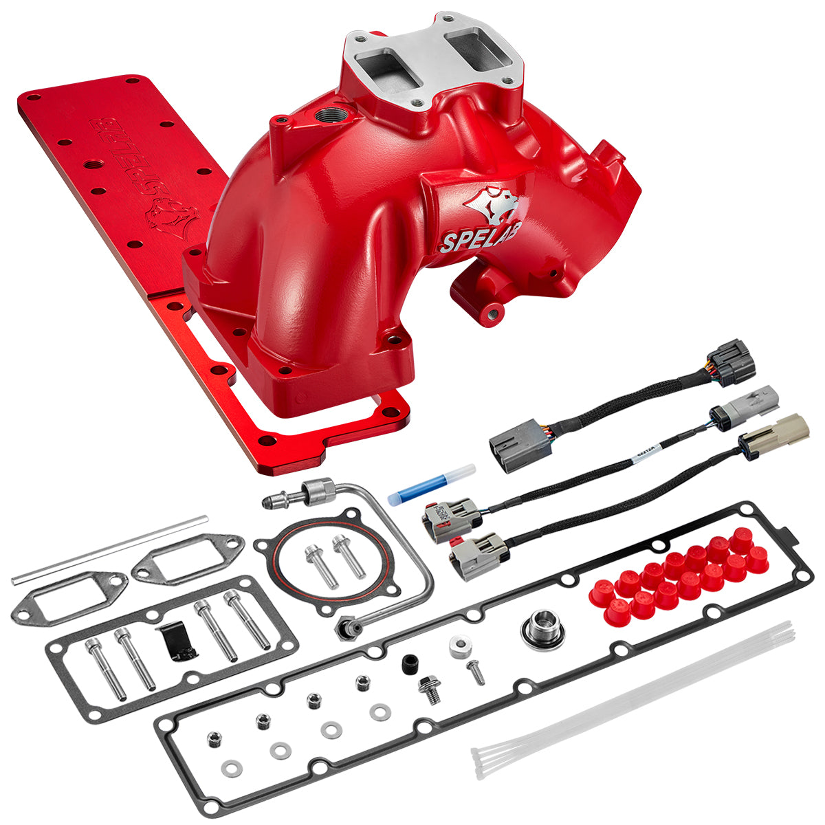 SPEEDWOW Replacement Intake Manifold Grid Heater Assembly w/ Plenum Plate for 6.7L Cummins - Fits 2007-2024 Dodge Ram 2500/3500