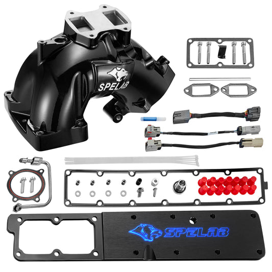 SPEEDWOW Replacement Intake Manifold Grid Heater Assembly w/ Plenum Plate for 6.7L Cummins - Fits 2007-2024 Dodge Ram 2500/3500