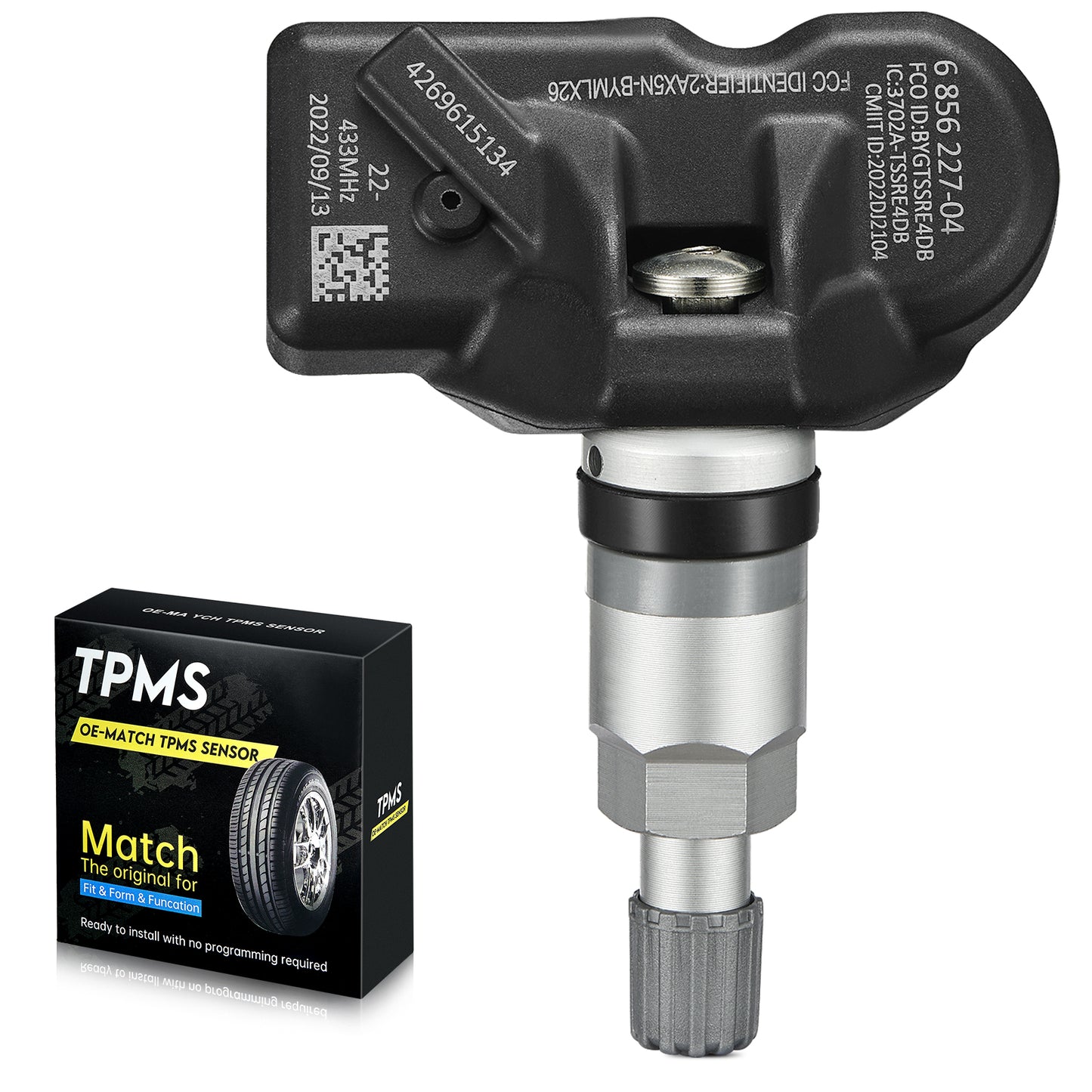 SPEEDWOW TPMS Sensor, 433 MHz Programmed Tire Pressure Monitoring Sensor Fit for BMW Mini M3 M5 M6 X1 X3 X4 X5 X6