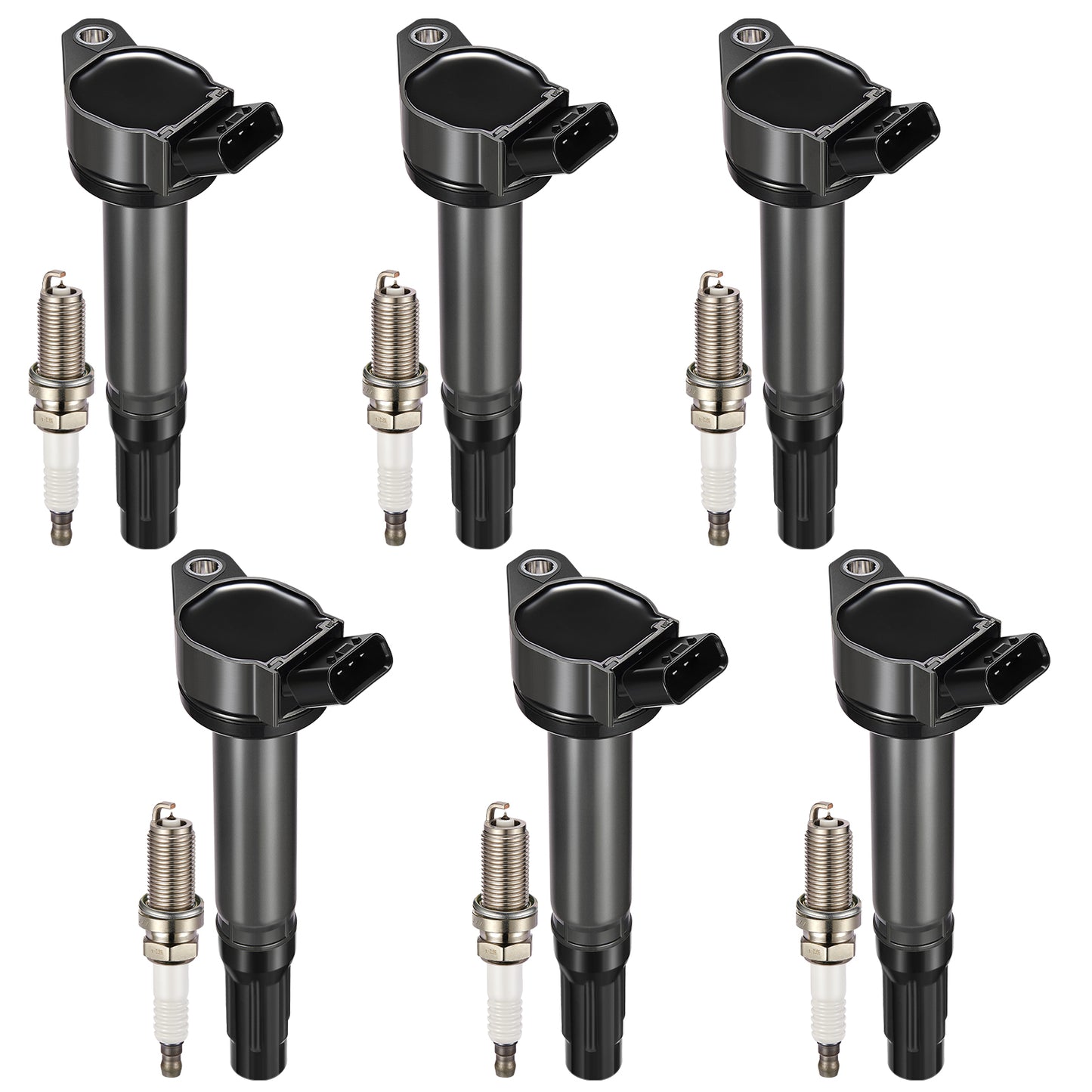 SPEEDWOW 6 Set of Ignition Coil & Spark Plugs for Toyota/Lexus 3.5L V6 (Highlander, Camry, Avalon, ES350, RX350, Sienna, Venza, RAV4)