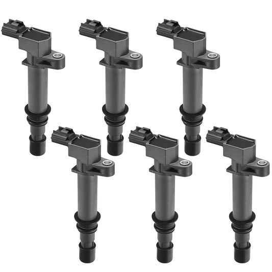 SPEEDWOW 6 Set of Ignition Coil Pack UF270 & Iridium Spark Plugs 4504 Compatible with Dodge Dakota Durango Nitro Ram 1500 Jeep Commander Grand Cherokee Liberty 3.7L V6