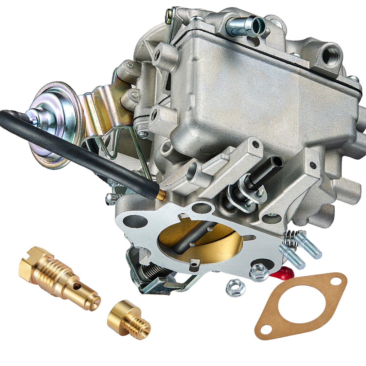 SPEEDWOW 1 Barrel Carburetor CARB CA-7051 CA-1270 C6269 16010FD300 Compatible with Bronco Fairmont Granada Econoline E Series F100 F150 F250 F350 Engine 200 250 300 Cu Carburetor Kit Electric Choke