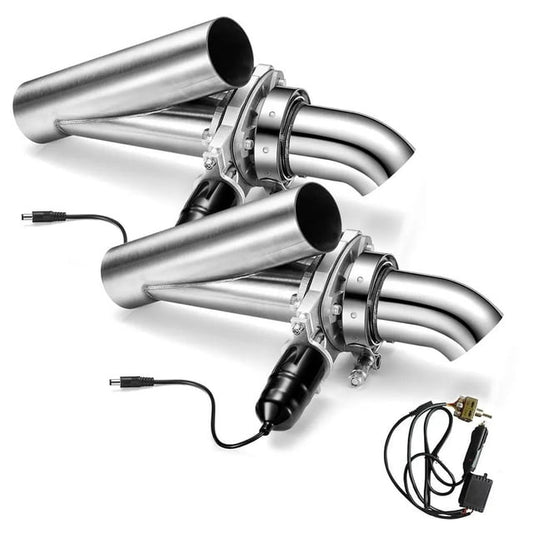 SPEEDWOW 2.0 Inch Dual Manual Switch Electric Exhaust Cutout Valve