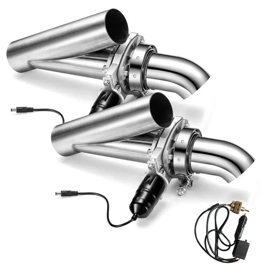 SPEEDWOW 2.5 Inch Dual Manual Switch Electric Exhaust Cutout Valve