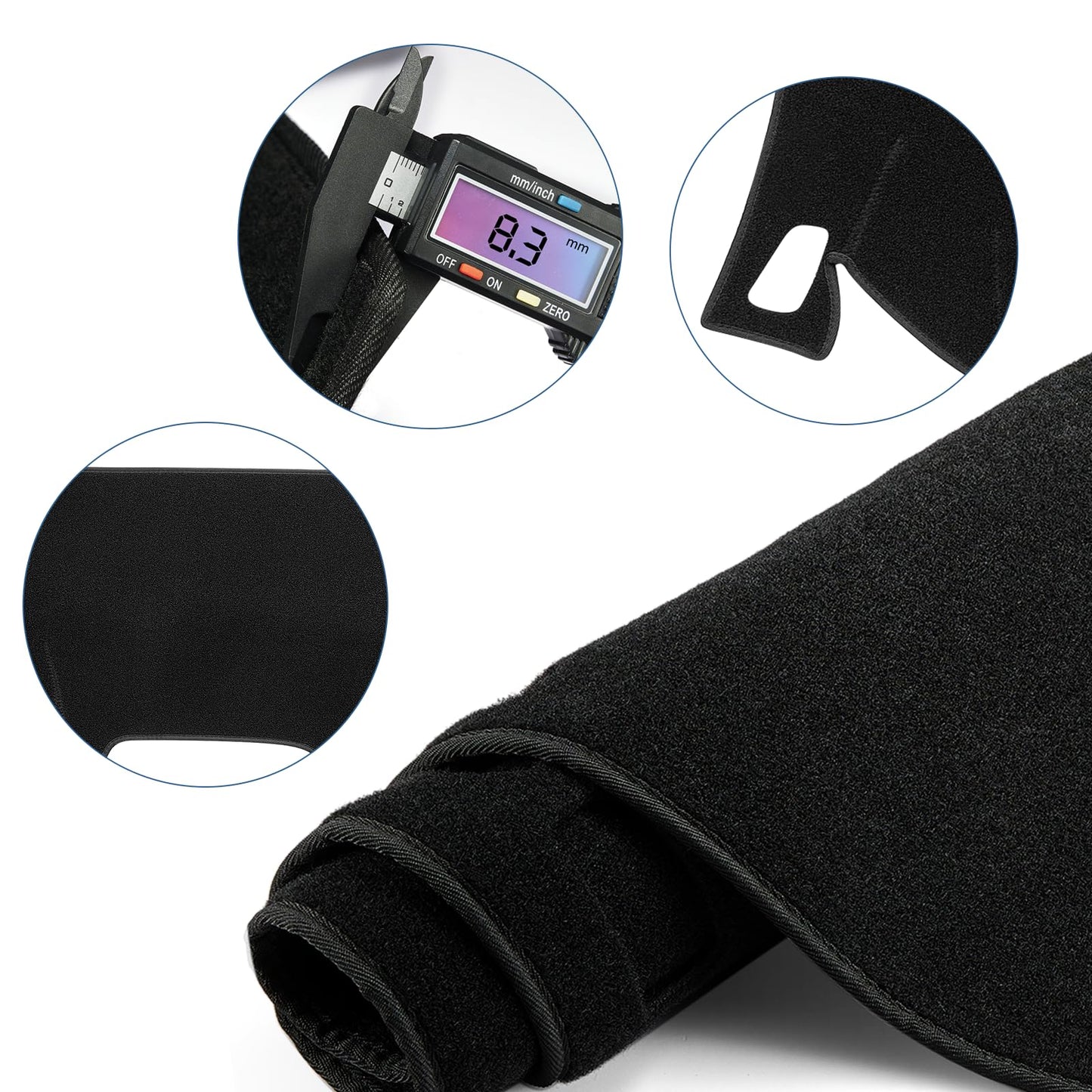 SPEEDWOW Dashboard Dash Cover Mat Carpet Compatible with 2020 2021 2022 2023 2024 Nissan Sentra
