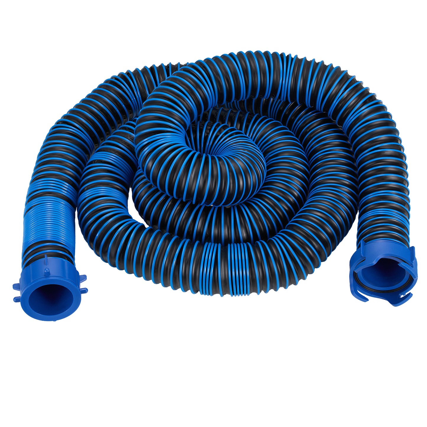 SPEEDWOW 15FT RV Sewer Hose Kit - Heavy Duty TPE, Abrasion & Crush Resistant, w/Swivel Fitting & 90 Degree Clear View Sewer Adapter for Waste Drainage
