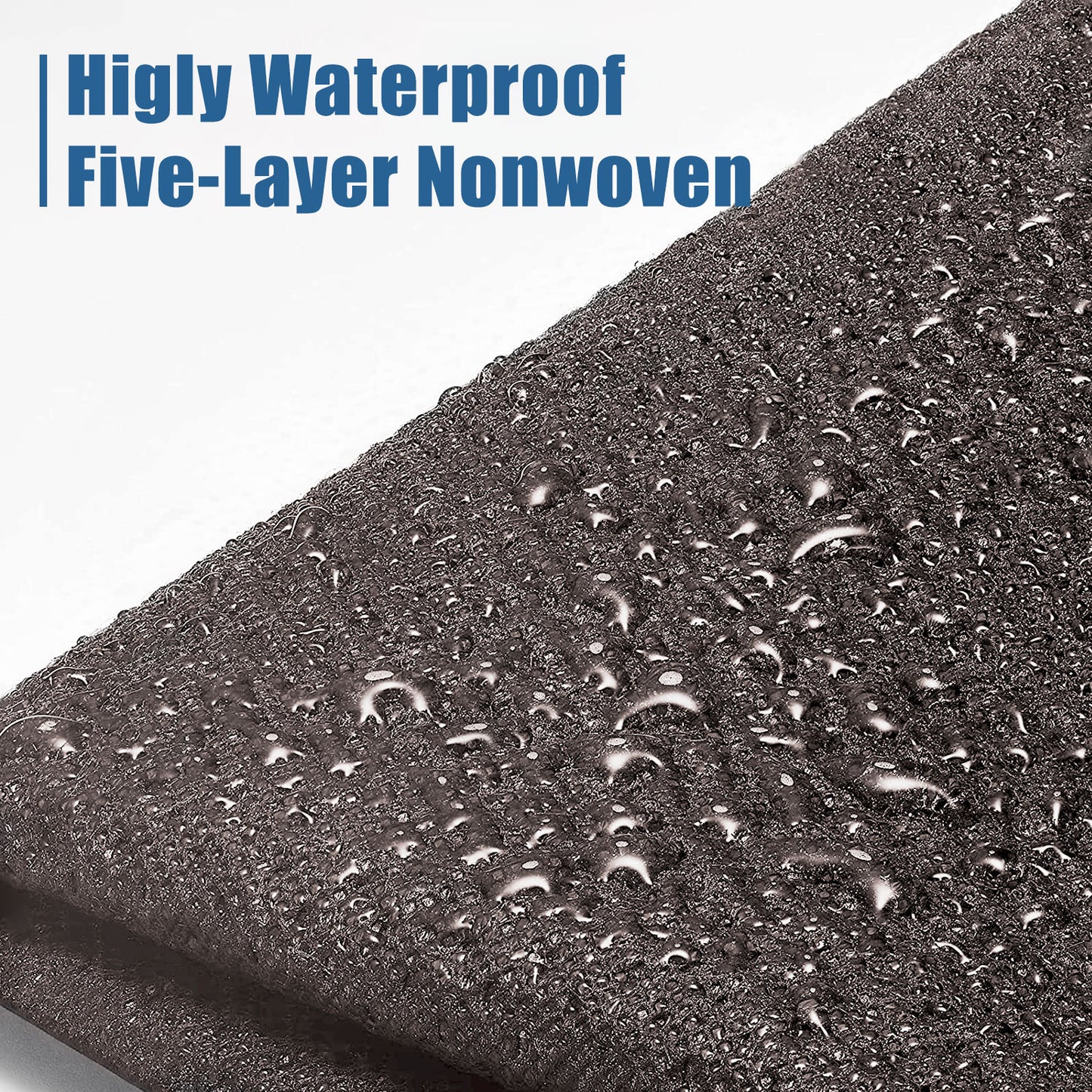 SPEEDWOW Tire Covers Set of 4,Upgraded 5 Layer Nonwoven RV Wheel Covers, Waterproof Anti-UV Snow Sun Rain Tire Protectors Covers for Trailer, Camper, RV, Truck, SUV