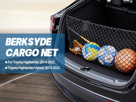 SPEEDWOW Envelope Style Trunk Cargo Net, Toyota Highlander Accessories-Highlander Cargo Net with Metal Hooks, Fit for Toyota Highlander 2014-2022 and Toyota Highlander Hybrid 2014-2022 Car Accessories