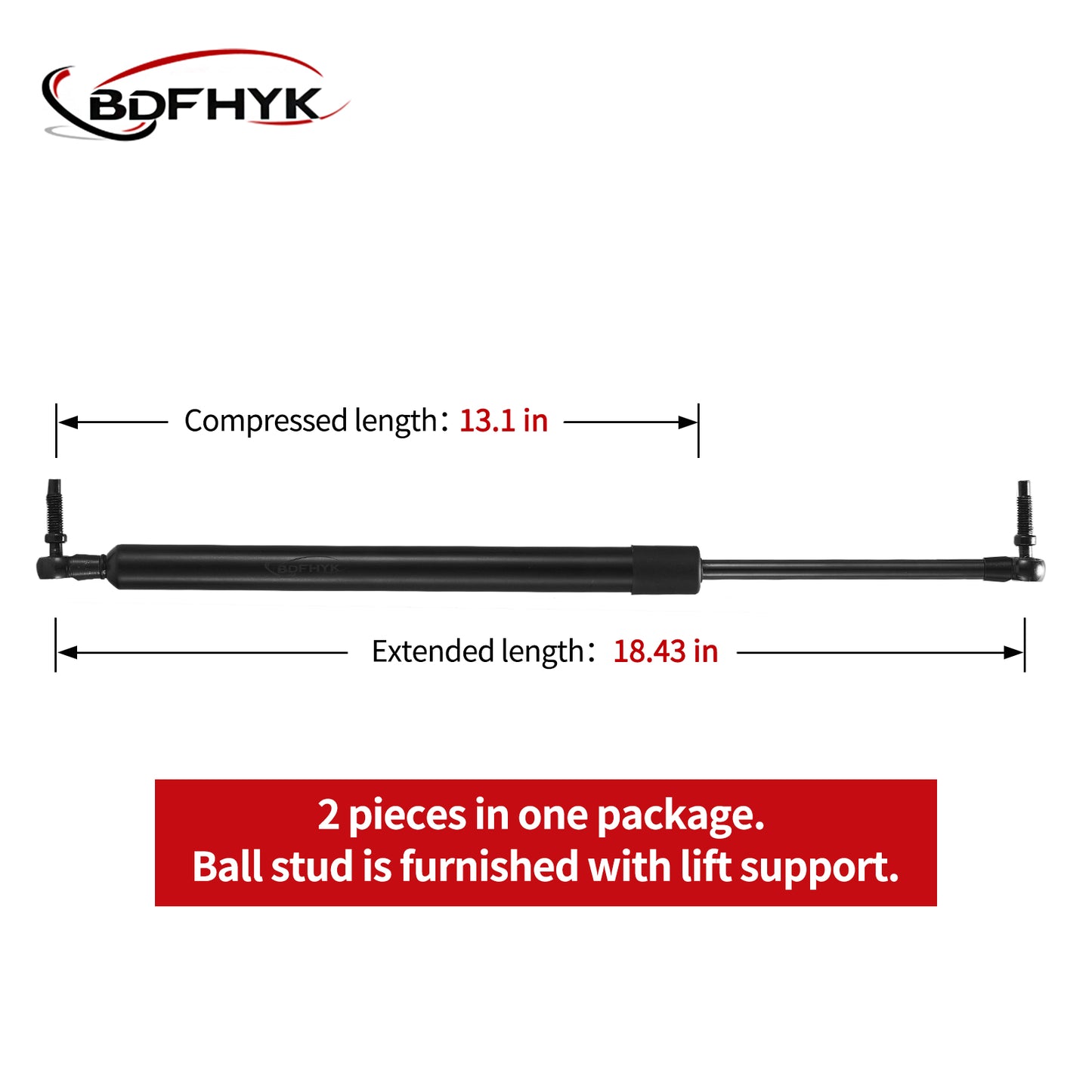 SPEEDWOW 18Inch 40lb/178N Rear Hatch Struts Lift Support, Gas Shocks Spring for Jeep Grand Cherokee 1999-2004 (2 Packs)