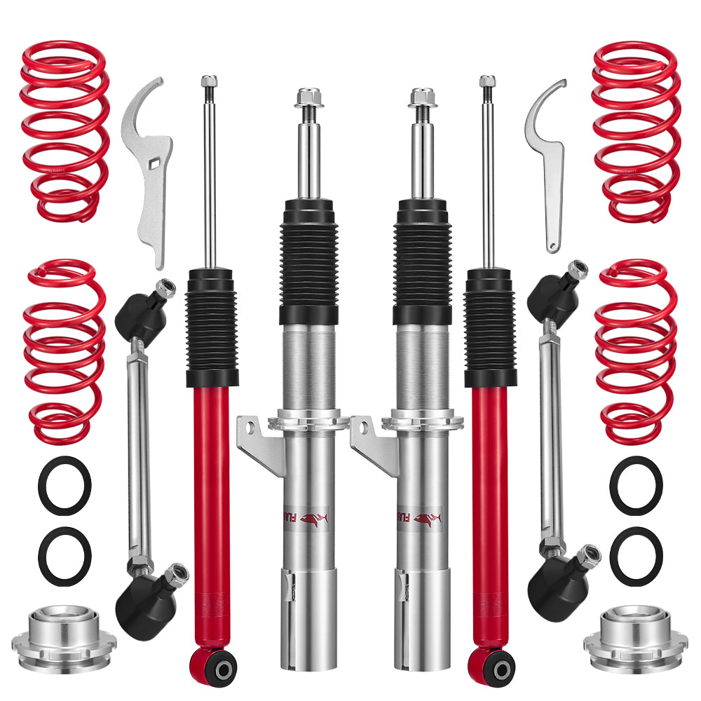 SPEEDWOW Coilovers Kits for 2015-2021 Volkswagen Golf/Golf TDI MK7, Suspension Kit Shock Absorbers Struts Coilover Lowering Kit
