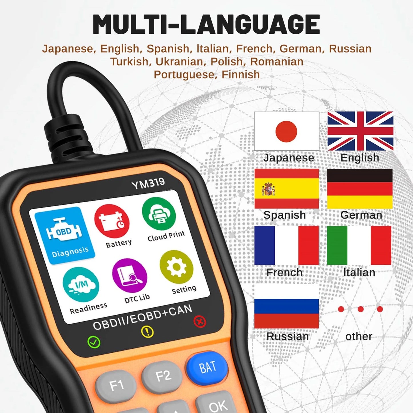 SPEEDWOW OBD2 Scanner, Car Code Reader, Auto Diagnostic Tool for Check Engine Light, Car Scanner for All Vehicles since 1996
