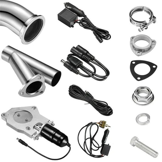 SPEEDWOIW 3.0" Single Electric Exhaust Cutout with Manual Switch