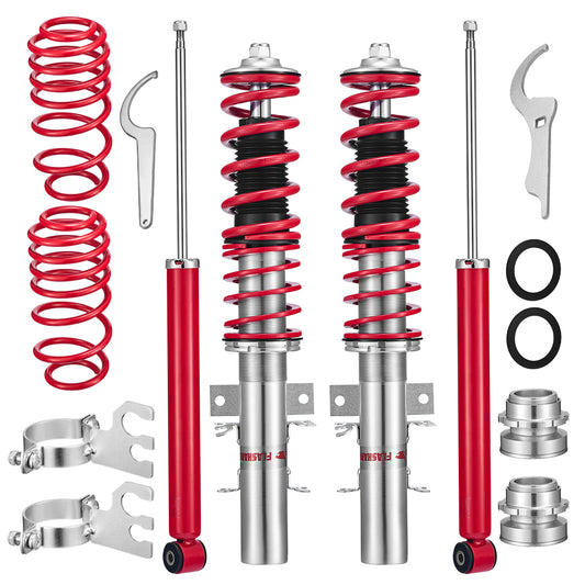 SPEEDWOW Coilovers Kits for 2009 - 2017 Volkswagen Polo Typ 6R/6C, Suspension Kit Shock Absorbers Struts Coilover Lowering Kit