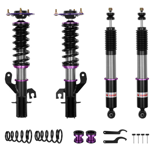 SPEEDWOW Coilovers Shocks Kits for 2007-2012 Nissan Versa Hatchback, 32 Levels Damper Adjustable Coilovers Suspension Struts Kit