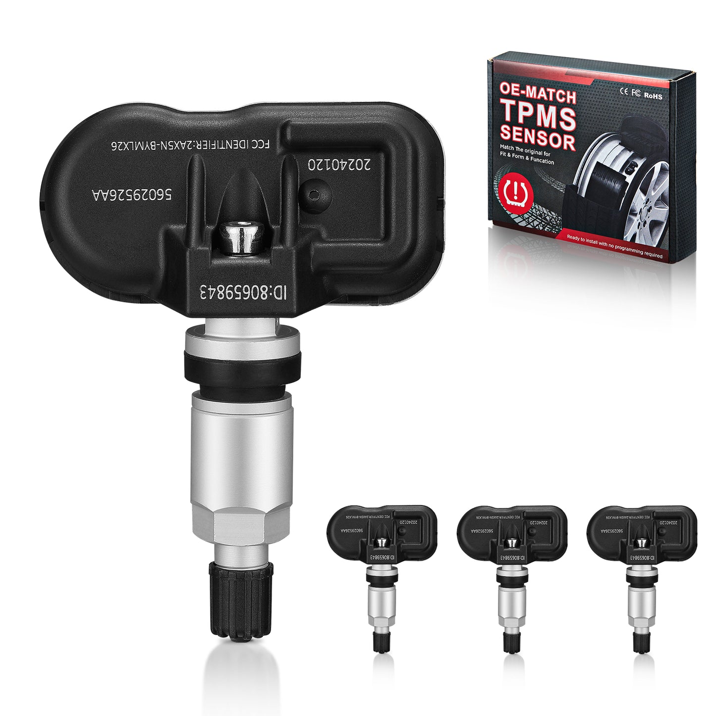 SPEEDWOW 4X TPMS 56029526AA Tire Pressure Monitoring Sensor for Jeep Grand Cherokee Chrysler Dodge