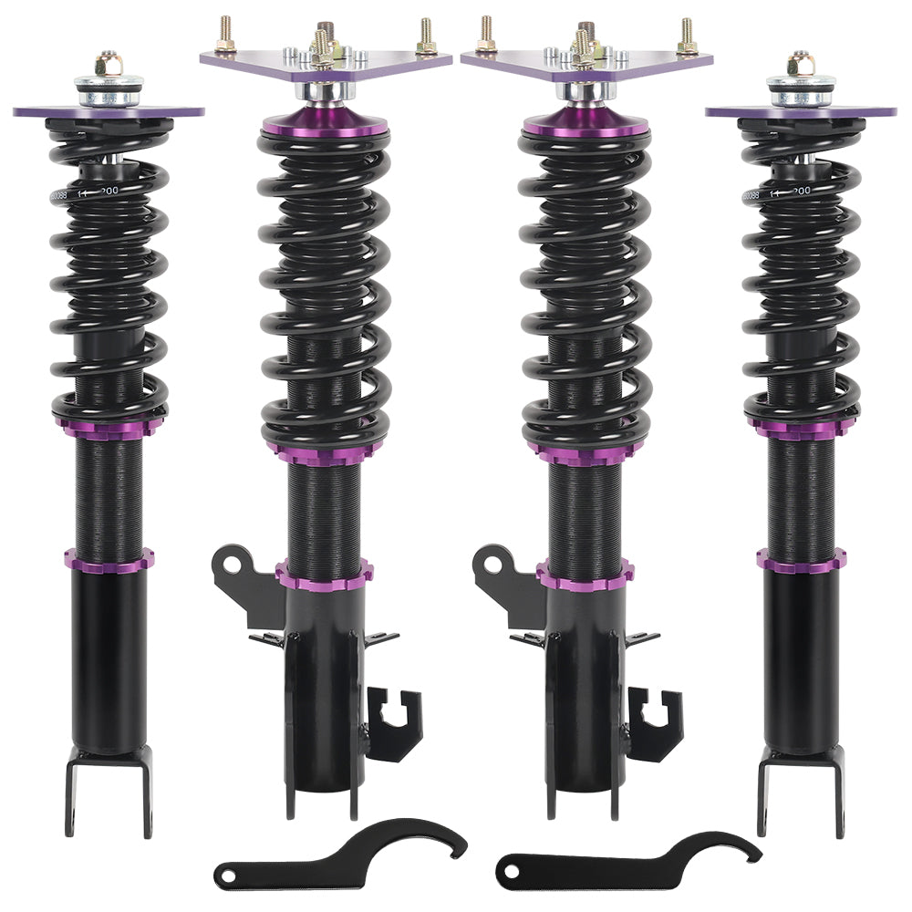 SPEEDWOW Coilovers Kits for 2007-2014 Nissan Altima Maxima, 24 Levels Damper Adjustable Coilovers Suspension Kit Shock Absorbers Struts Coilover Lowering Kit