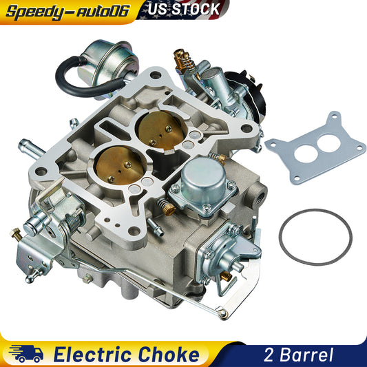 SPEEDWOW 2 Barrel Carburetor CARB 2100 2150 A800 Compatible with Jeep Wagoneer Mustang F100 F250 F350 Mercury Comet Engine 289 302 351 360 Cu Carburetor Rebuild Kit Electric Choke