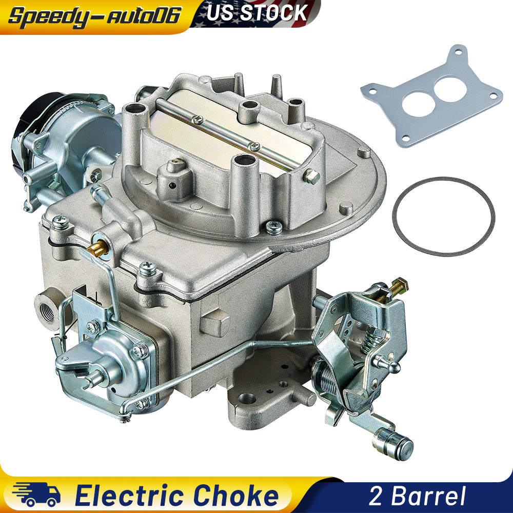 SPEEDWOW 2 Barrel Carburetor CARB 2100 2150 A800 Compatible with Jeep Wagoneer Mustang F100 F250 F350 Mercury Comet Engine 289 302 351 360 Cu Carburetor Rebuild Kit Electric Choke