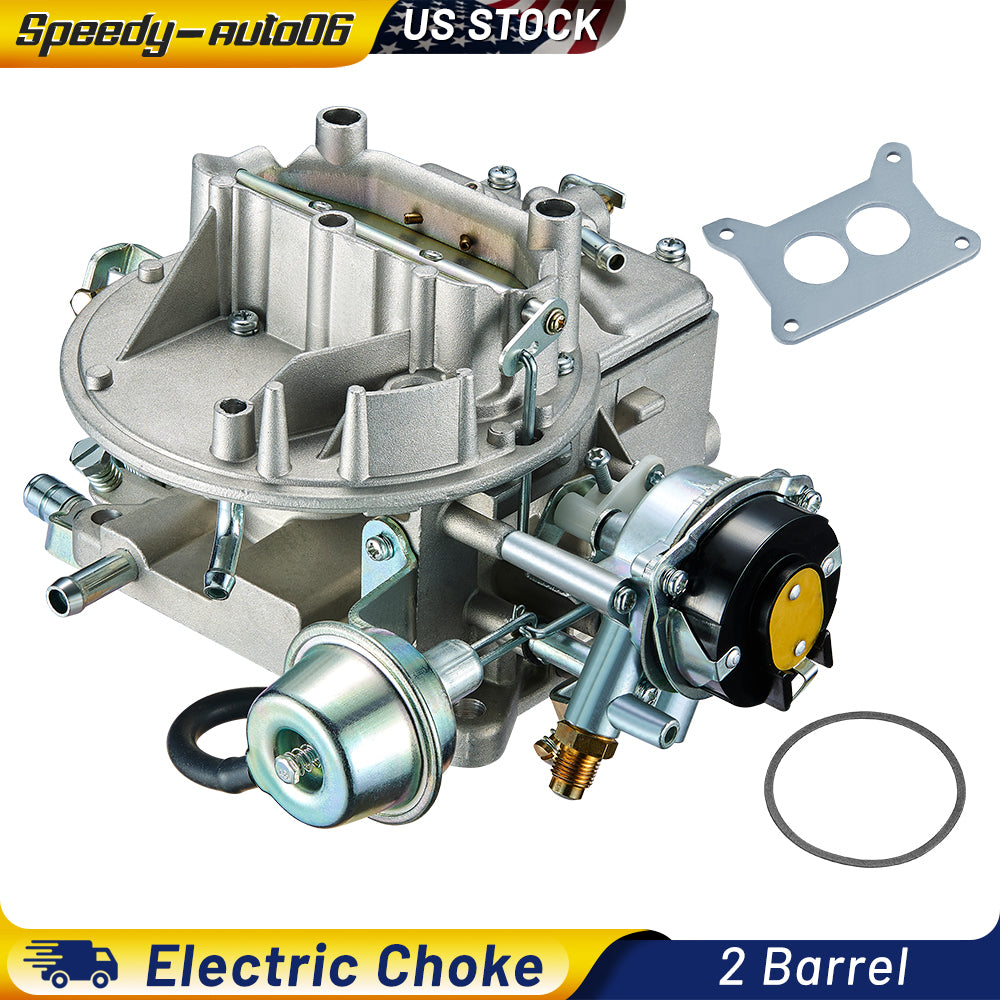 SPEEDWOW 2 Barrel Carburetor CARB 2100 2150 A800 Compatible with Jeep Wagoneer Mustang F100 F250 F350 Mercury Comet Engine 289 302 351 360 Cu Carburetor Rebuild Kit Electric Choke