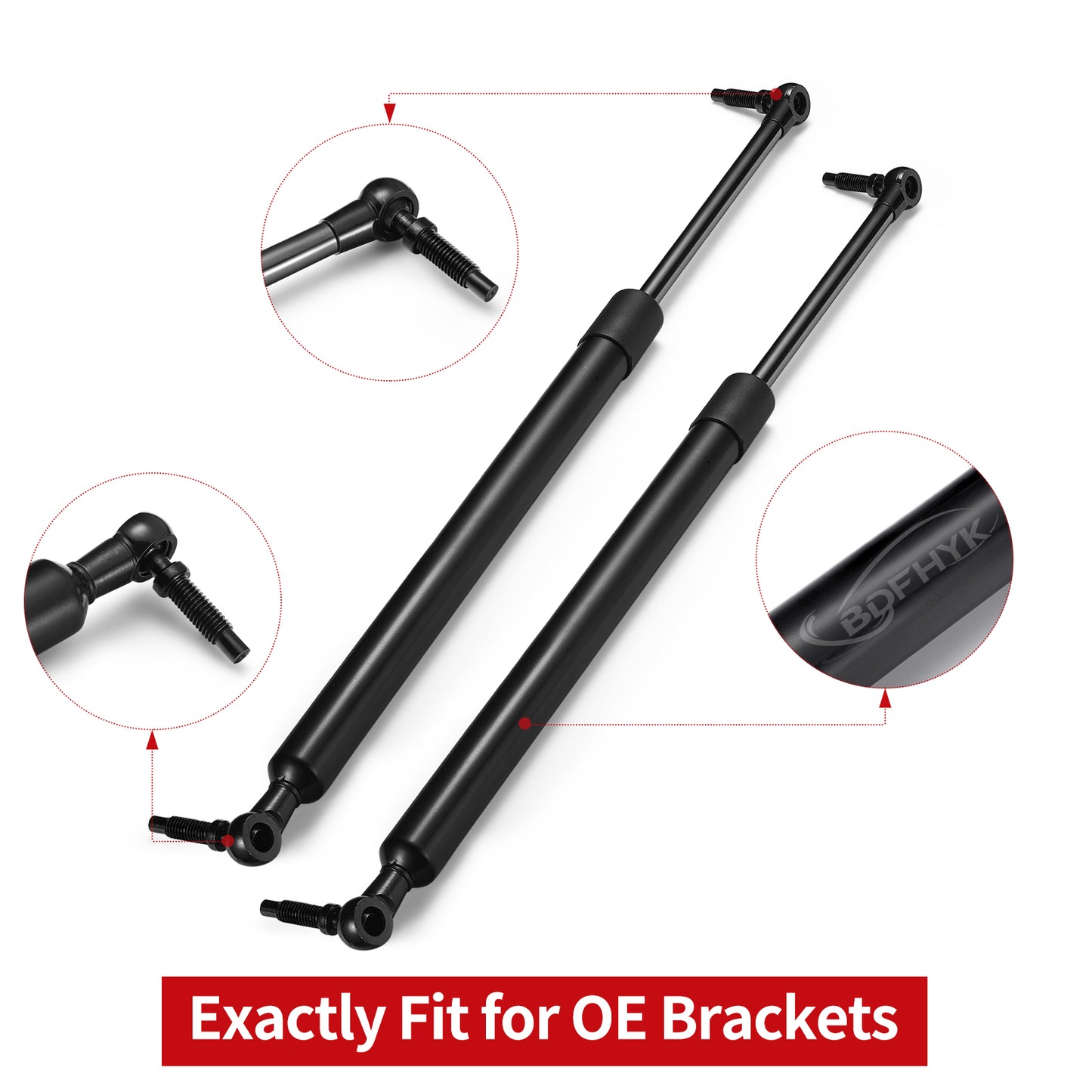 SPEEDWOW 18Inch 40lb/178N Rear Hatch Struts Lift Support, Gas Shocks Spring for Jeep Grand Cherokee 1999-2004 (2 Packs)