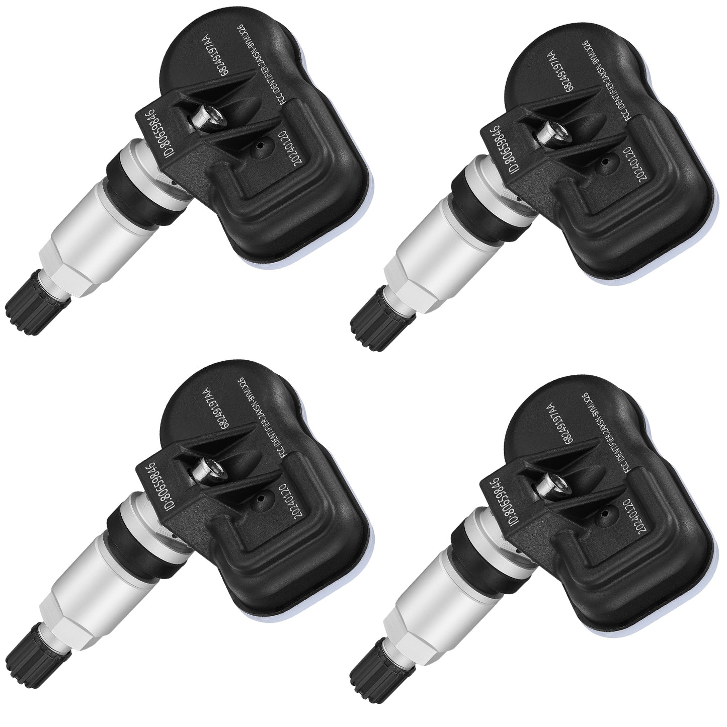 SPEEDWOW 4PCS 434MHz TPMS Sensor, Tire Pressure Monitor for 2016-2019 Jeep Cherokee, 2014-2022 RAM 1500/2500/3500/4500/5500