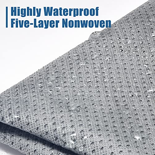 SPEEDWOW Tire Covers Set of 4,Upgraded 5 Layer Nonwoven RV Wheel Covers, Waterproof Anti-UV Snow Sun Rain Tire Protectors Covers for Trailer,Camper,RV,Truck,SUV