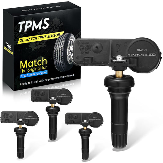 SPEEDWOW TPMS Sensor 433MHz, 4Pcs for Fiat 500/500L/500E, Jeep Wrangler/Gladiator/Grand Cherokee, Ram 1500-5500, Chrysler 300