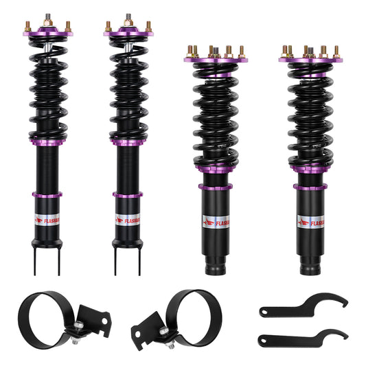 SPEEDWOW Coilovers Shocks Kits for 2008-2012 Honda Acoord VIII Sedan/Coupe, Acura TSX 2009-2014, 24 Levels Damper Adjustable Coilovers Suspension Struts Kit£¬Purple