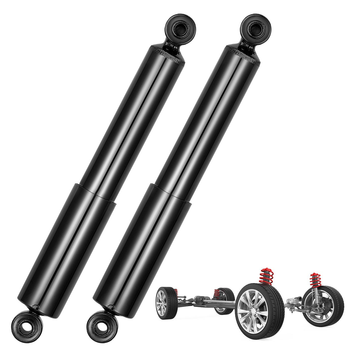 SPEEDWOW Rear Shock Absorbers for 2008-2020 Dodge Grand Caravan 2008-2016 Chrysler Town & Country 2012-2015 Ram C/V 2009-2014 VW Routan Replacement Struts Shocks Assembly for 437290,2 Pcs