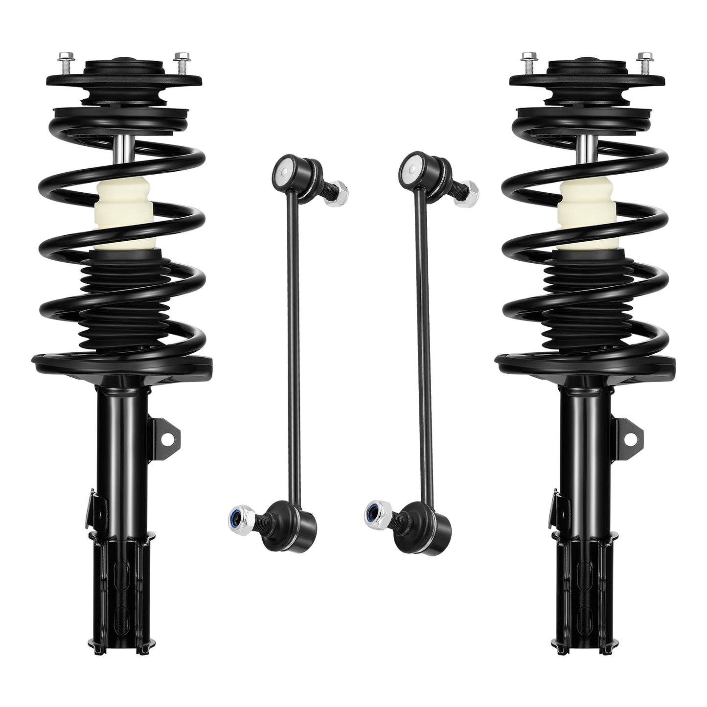 SPEEDWOW Front Shock Absorbers and Front Balance Bar Absorber kit Compatible with 2003-2008 Toyota Corolla 1.8L L4 Replacement Struts Shocks Assembly for 172115 172114 K90433 K80230, 2 Pcs