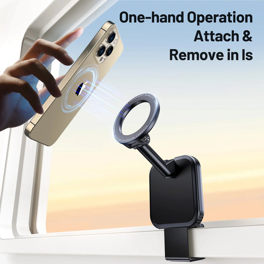 SPEEDWOW Universal Flight Airplane Phone Holder Mount for Magsafe Accessories, Handsfree Plane Phone Holder Travel Essentials for Car Mount Travel Must Haves Flying Fits iPhone 15 Pro Max